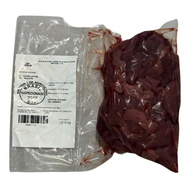 Isca de Alcatra - Carne Congelada de Bovino sem Osso - 1kg