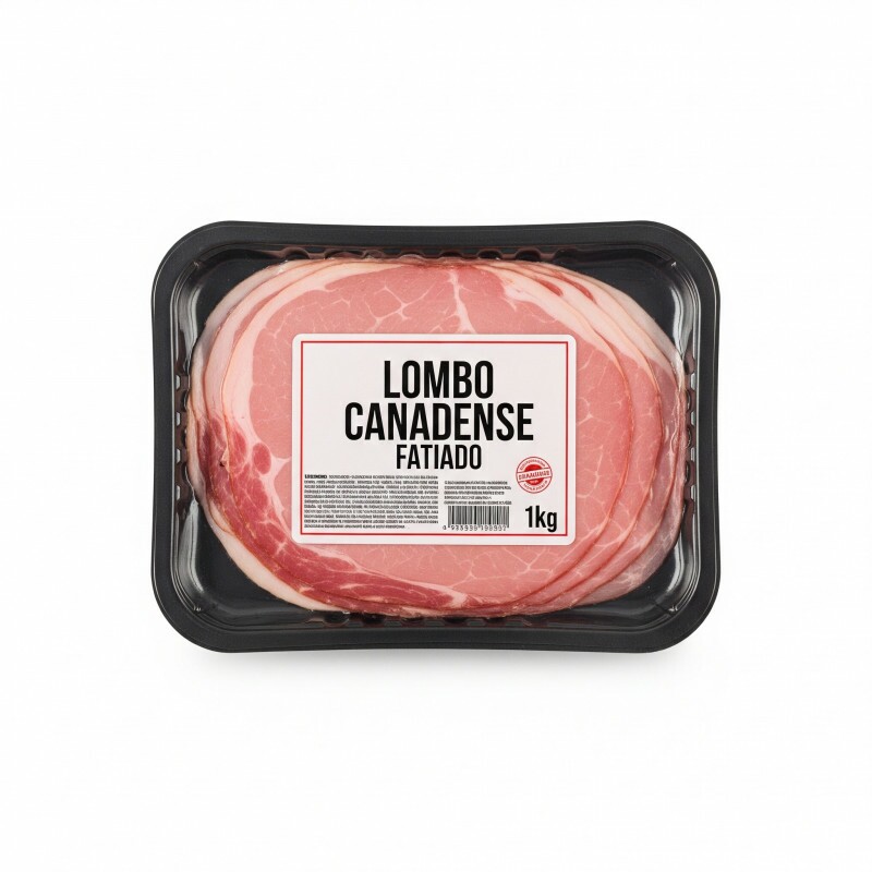 Lombo Canadense Fatiado Pct 1Kg Lombo Canadense Fatiado Pct 1Kg