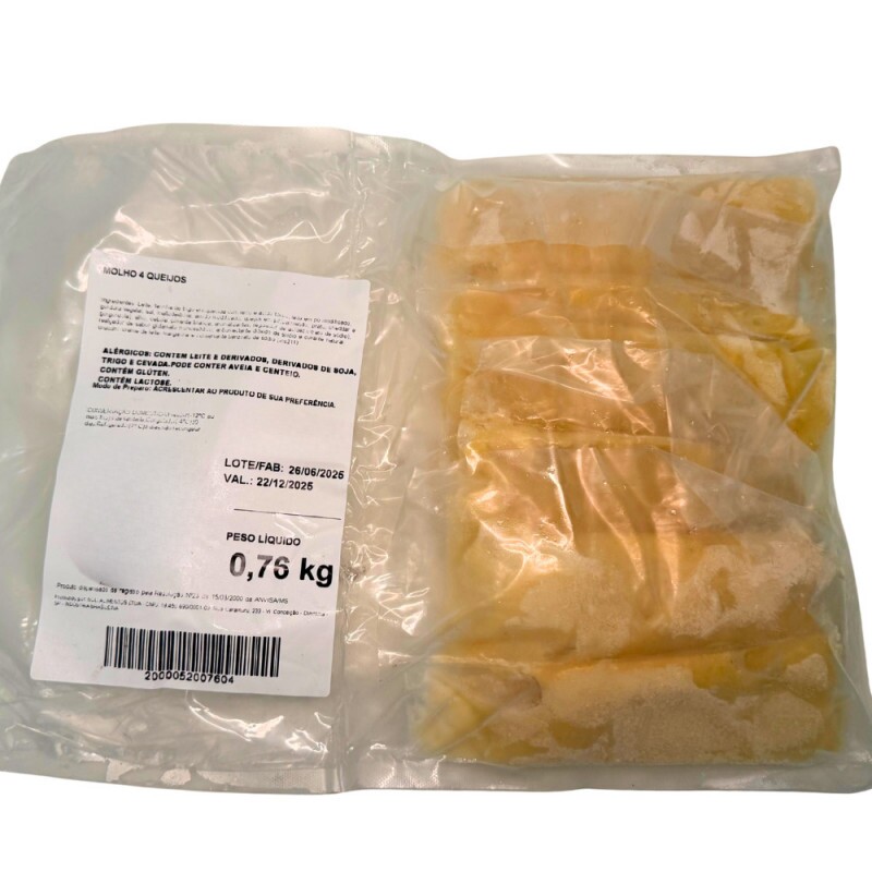 Molho 4 Queijos  Tradicional Pct 3x250 Gr