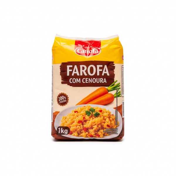 Farofa Temperada Com Cenoura Pct 1Kg