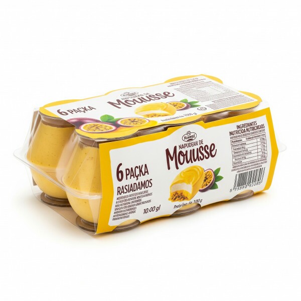 Mousse Sabor Maracujá  Pct 6 un