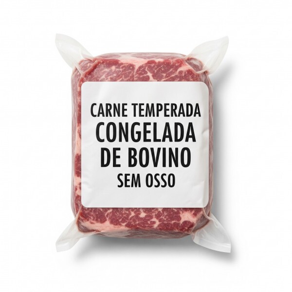 Bife - Carne Temperada Congelada De Bovino Sem Osso - 2,5Kg