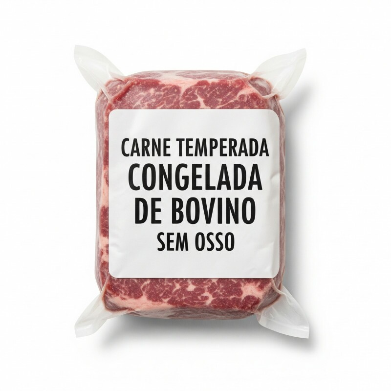 Bife - Carne Temperada Congelada De Bovino Sem Osso - 2,5Kg