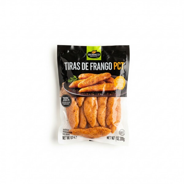 Tiras de Frango - Carne Temperada Congelada de Frango sem Osso - 1kg